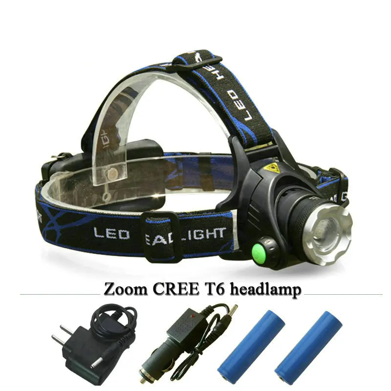 

led headlamp lantern 2000 lumens cree xm-l t6 head lamp camp hike emergency light fishing outdoor equipment HT403