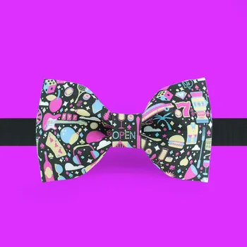 

Free shipping 2019 new fashion men male Original handmade printed bow tie banquet party groom dress wedding Colorful