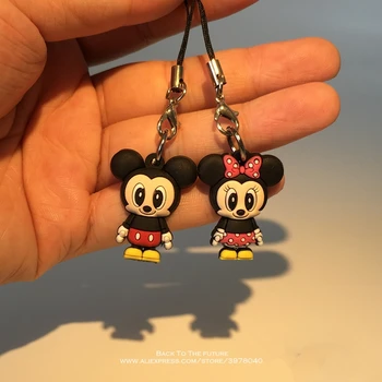 

Disney Mickey Mouse Minnie 2pcs/set 3cm Action Figure Posture Anime Decoration Collection Figurine Toy model for children gift