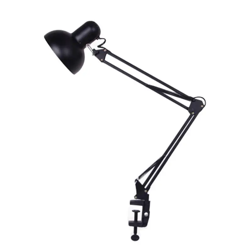 Black Ballast Flexible Swing Arm Clamp Mount Lamp Office Studio Home Table Desk Light (Without Blub) Black Ballast Flexible Swing Arm Clamp Mount Lamp Office Studio Home Table Desk Light (Without Blub)