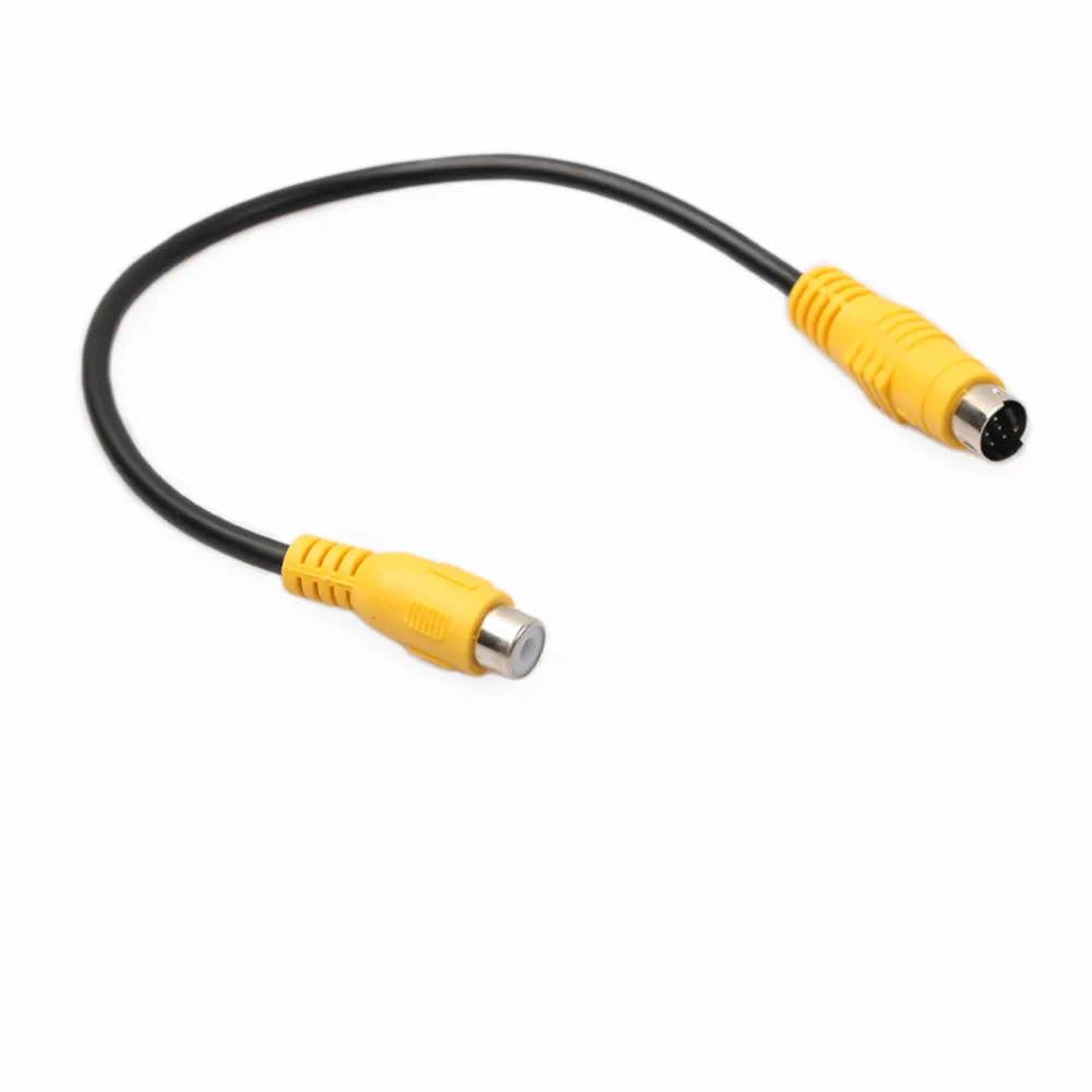 

7 Pin S Video To Composite Video Adapter Cable Works With All VGA With S Video Interface Low Profile Design Cable 1214#2