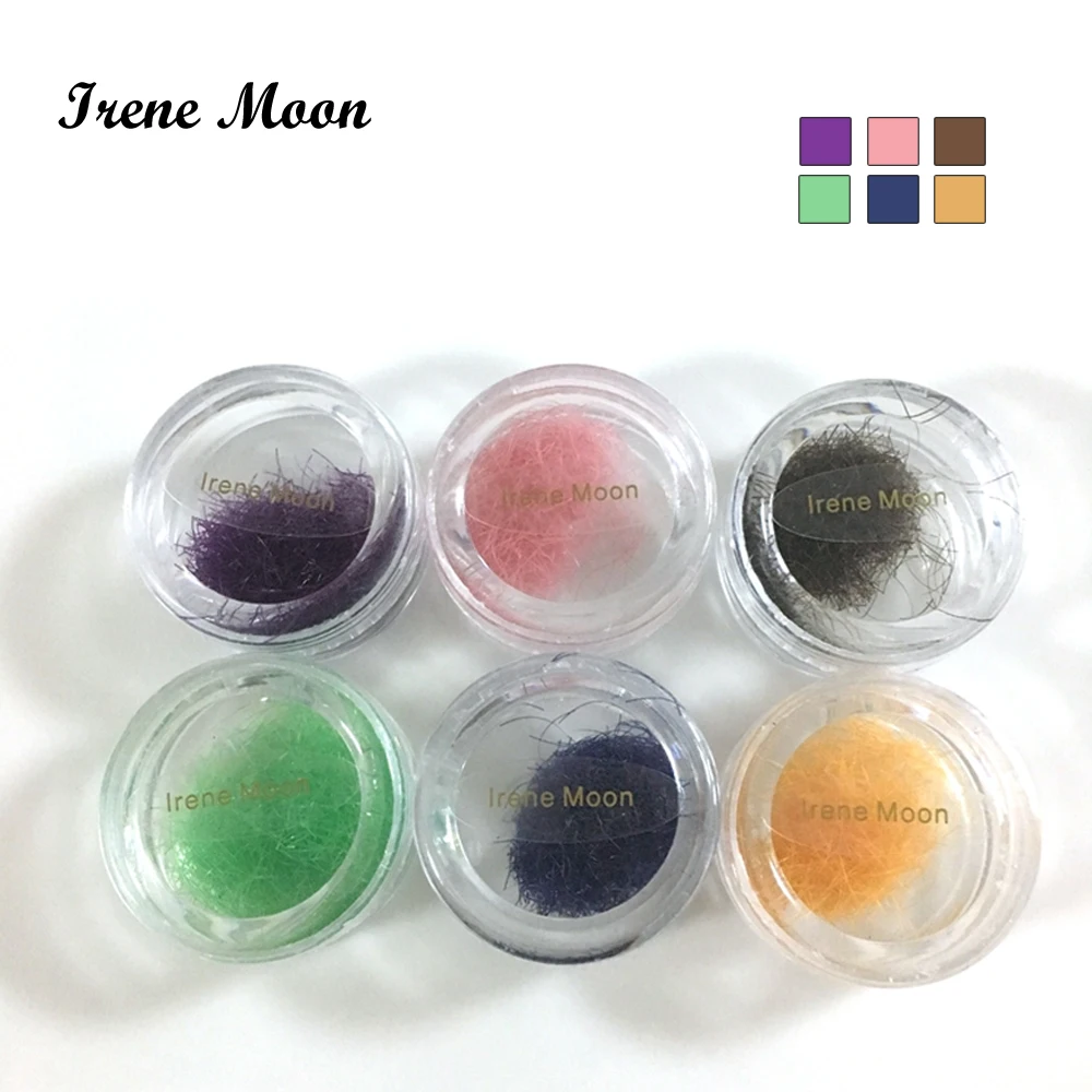

1pcs Colorful Individual False Eyelashes Extension Bulk Fake Eyelash C curl 0.15mm Thickness 10mm length Rainbow Loose Lashes