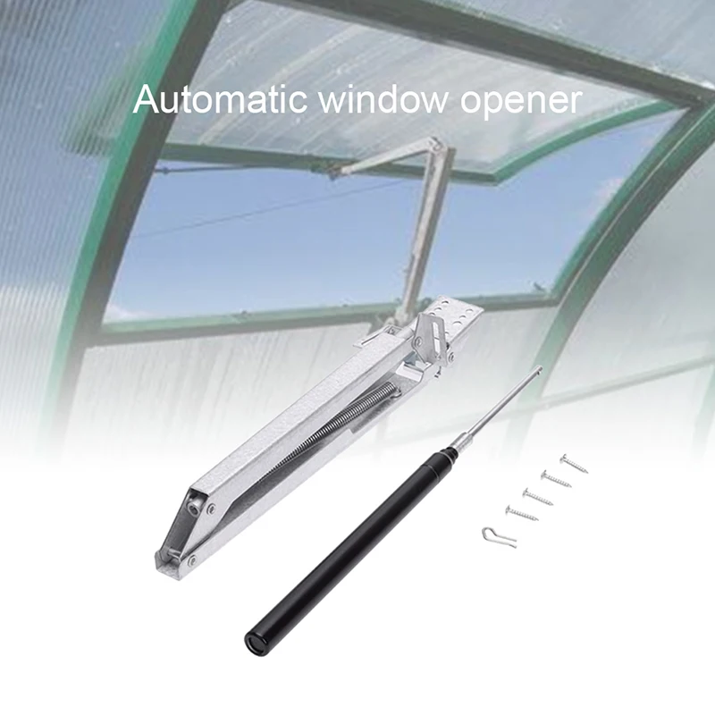 

Adjustable Automatic Roof Window Opening Tools Solar Powered Opener Vent Heat Sensitive 45cm Greenhouses Open Kit Household Item