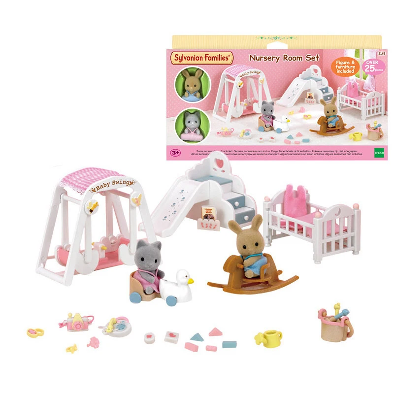 Sylvanian Families пушистая фигурка кукольный домик мебель игровой набор w/фигурка девочка детская игрушка подарок