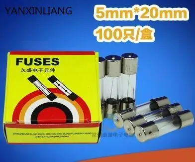 

100pcs/Lot 5mmx20mm Fast Blow Glass Fuse 5*20mm 3A 250V