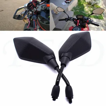 

carbon fiber color 10MM motorcycle off-road motorbike side rearview mirror For Yamaha FZ6 FAZER FZ6R FZ8 FZ1 FAZE XJ6 DIVERSION