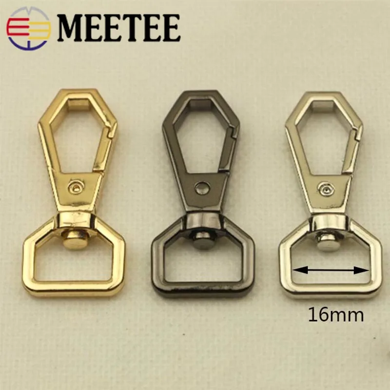 

5Pcs 16mm 20mm Bag Buckles Dog Collar Keychain Metal clip buckles strap Trigger Clips Snap Hook Handbag Handle Connector