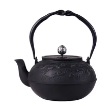 Чугунный сосна чайник без покрытия японский чайный набор кунг-фу ручной работы Япония Современный чайник с фильтром 1200CC