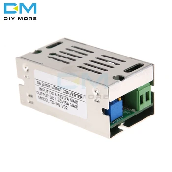 

5A Adjustable Auto Voltage Regulate Boost Step Up Down Converter Module Voltage Aluminum Case Power Supply Board