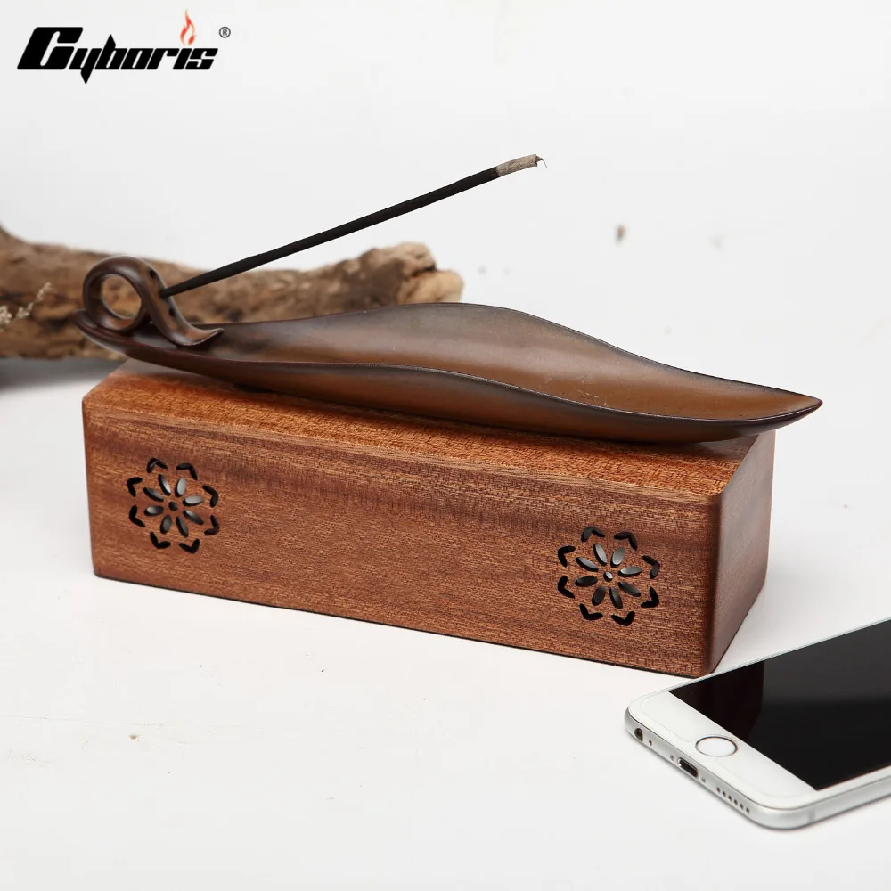

CYBORIS Wooden BT4.2 Mini Speaker Wireless Speakers Environmental Wood Portable Desk Computer Loudspeaker Box Support TF Card