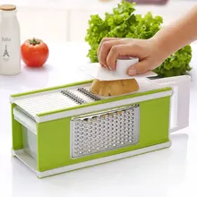 Máquina de Cortar mandolina Intercambiables Cuchillas de Acero Inoxidable Peeler Slicer Cortador de Verduras Rallador