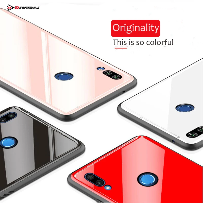 Чехол для Xiaomi Mi A2 Lite чехлы A2lite задняя крышка из закаленного стекла силикон