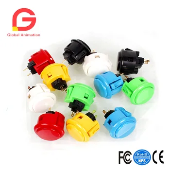 

12 Piece Original Obsf-30 30mm Push Buttons For Arcade Joystick Games Console