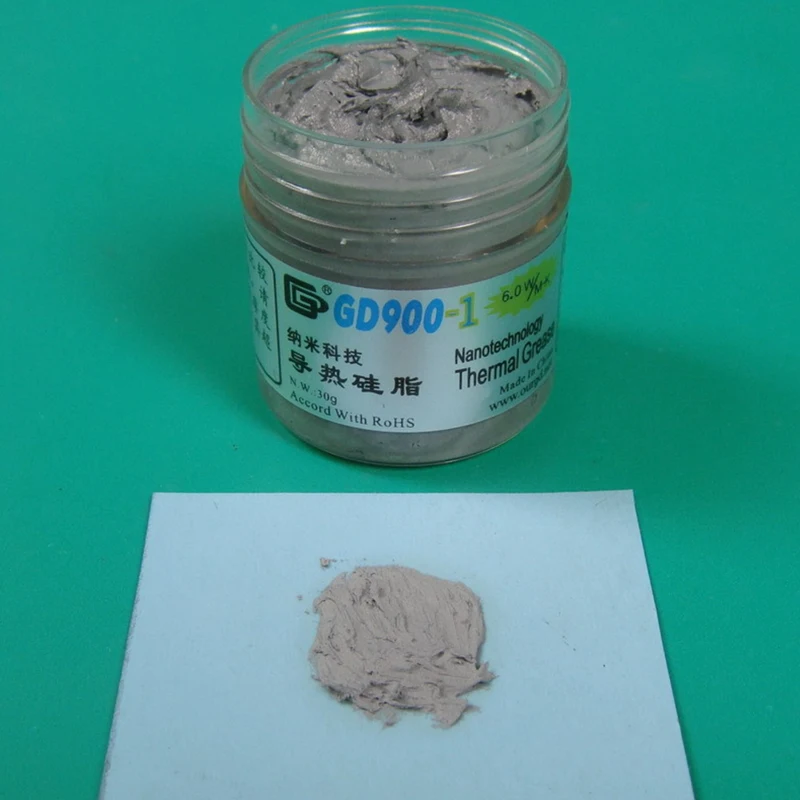 Perfect GD900-1 Thermal Conductive Grease Paste Silicone Plaster Heat Sink Compound 20 Pieces Net Weight 30 Grams Containing Silver CN30 3