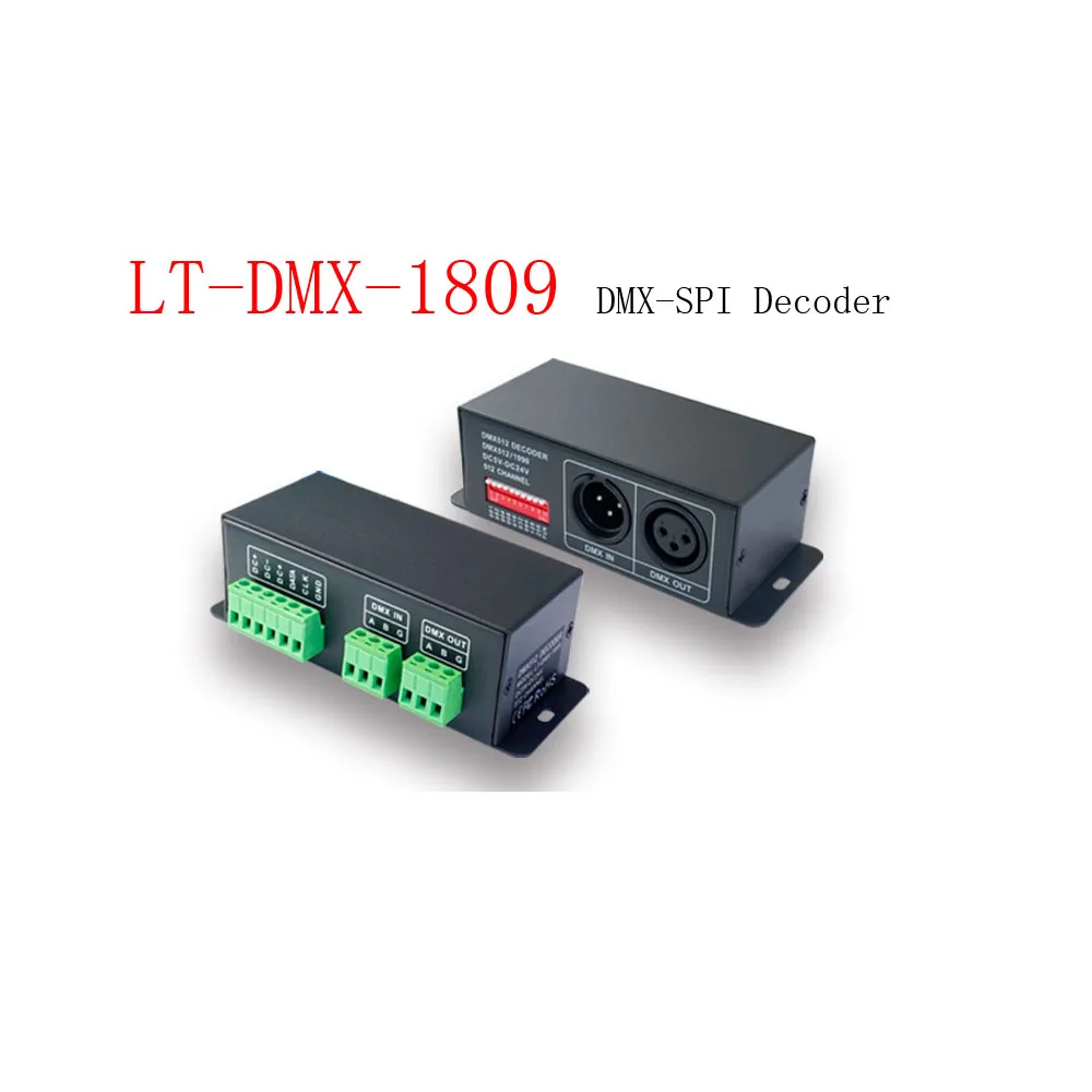 

LTECH LT-DMX-1809 DMX-SPI Signal Decoder Input Voltage 5-24Vdc