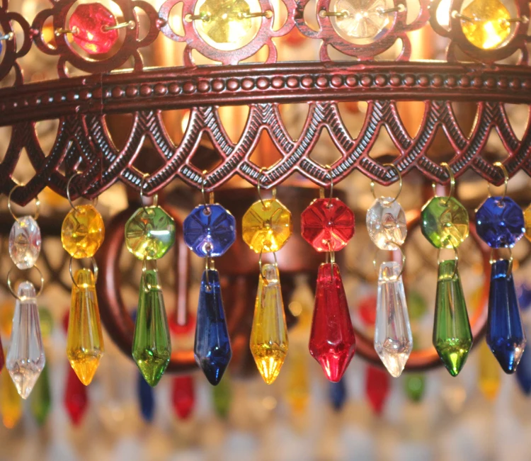 Дизайнерский светильник подвесное освещение Хрустальный богемный ретро
