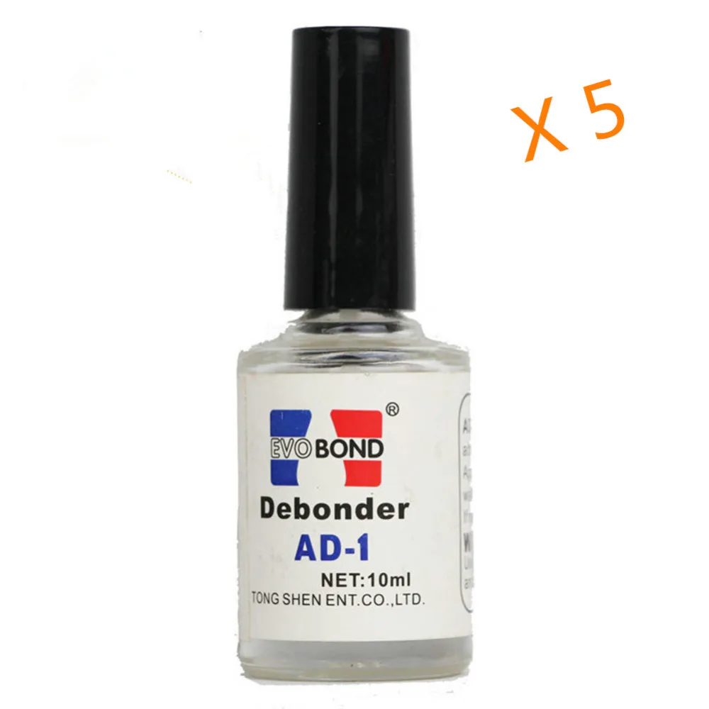 

5pc Super False Eyelash Glue Nail False Tips Rhinestone Remover Liquid Debonder AD-1