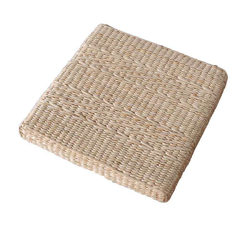 

15%Handmade straw square seat living room home weaving thickening meditation straw mat shoes bench