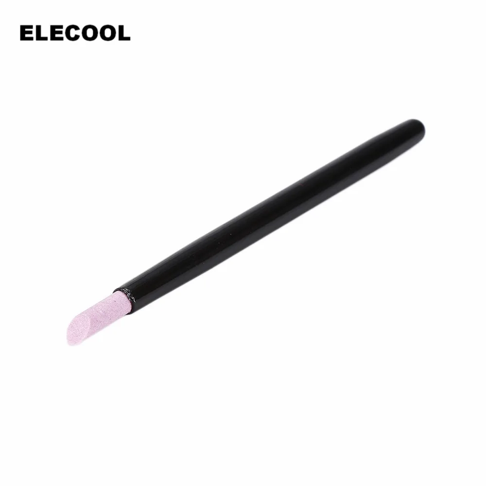 

ELECOOL 1Pc Nail Buffer Quartz Scrubs Stone Cuticle Remover Stick Pen Spoon Cut Pusher Polish Manicure Pedicure Care Tool