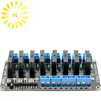 

8 Channel 5V DC Relay Module Solid State Low Level G3MB-202P Relay SSR AVR DSP for arduino Diy Kit Connector