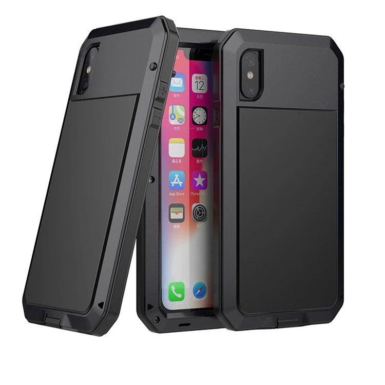 2019 Super Strong Waterproof Armor Metal Aluminum phone Case for iPhoneXR Shockproof Dustproof