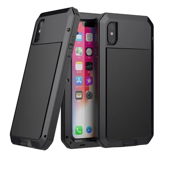 

2019 Super Strong Waterproof Armor Metal Aluminum phone Case for iPhoneXR Shockproof Dustproof Cover For iPhone Xs Max