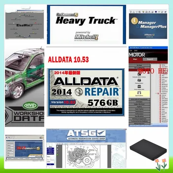 

2020 Alldata V10.53 auto repair software DHL free ship alldata Mit//chell 2015+ElsaWin 6.0+Vivid workshop+Heavy+ATSG 24in1TB HDD