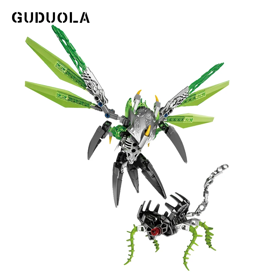 Guduola BIONICLE 89pcs Uxar Creature of Jungle 609-1 Building Block toys Compatible BIONICLE best gift for boy