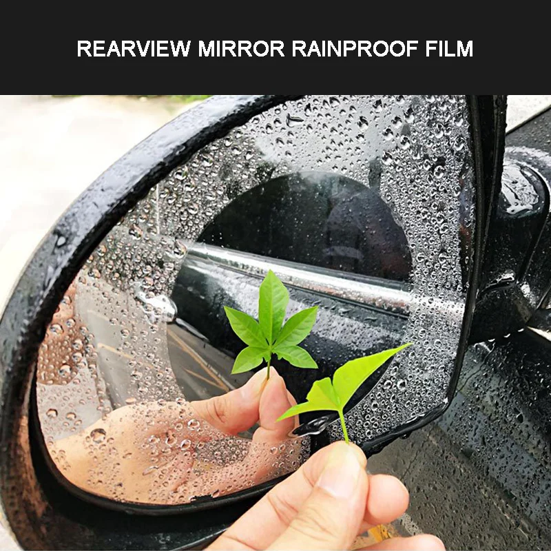 

2Pcs Nano Coating Rearview Mirror Rainproof Protective Film Anti-Fog Anti-Glare Waterproof Car Mirror Safety Drive Clear Sticker
