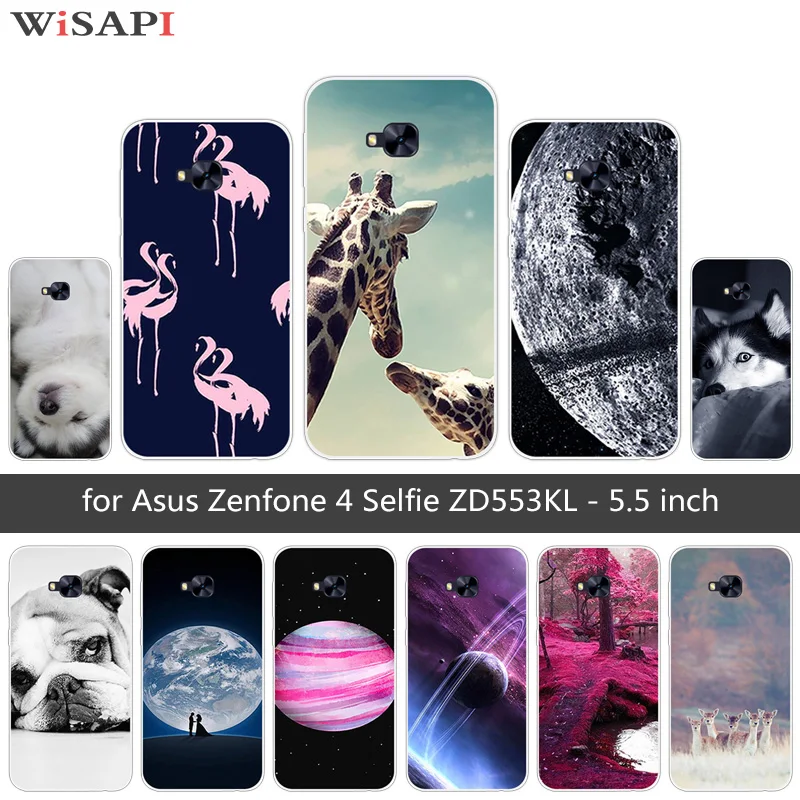 For Asus Zenfone 4 Selfie Zd553kl Soft Silicon Back Phone Doggy Cover Clear Cases For Zenfone 4 Selfie Zd553kl Shell Capa Fitted Cases Aliexpress