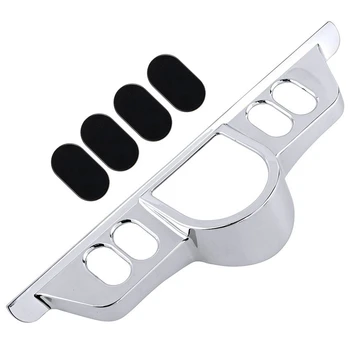 

Chrome Switch Dash Panel Accent Cover For Harley 96-13 Electra Glide/06-13 Street Glide/ 09-13 Tri Glide