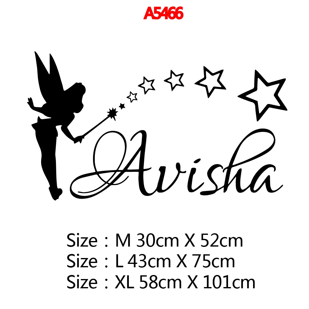 Custom Name Elf Wall Stickers Vinyl Waterproof Home Decoration Accessories vinyl Stickers Home Decoration Accessories