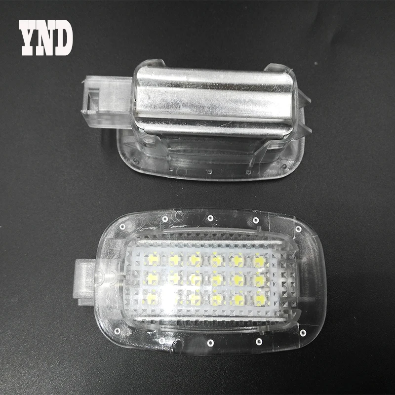 2x Glove Box Light LED Side Door Courtesy Footwell Vanity Mirror for