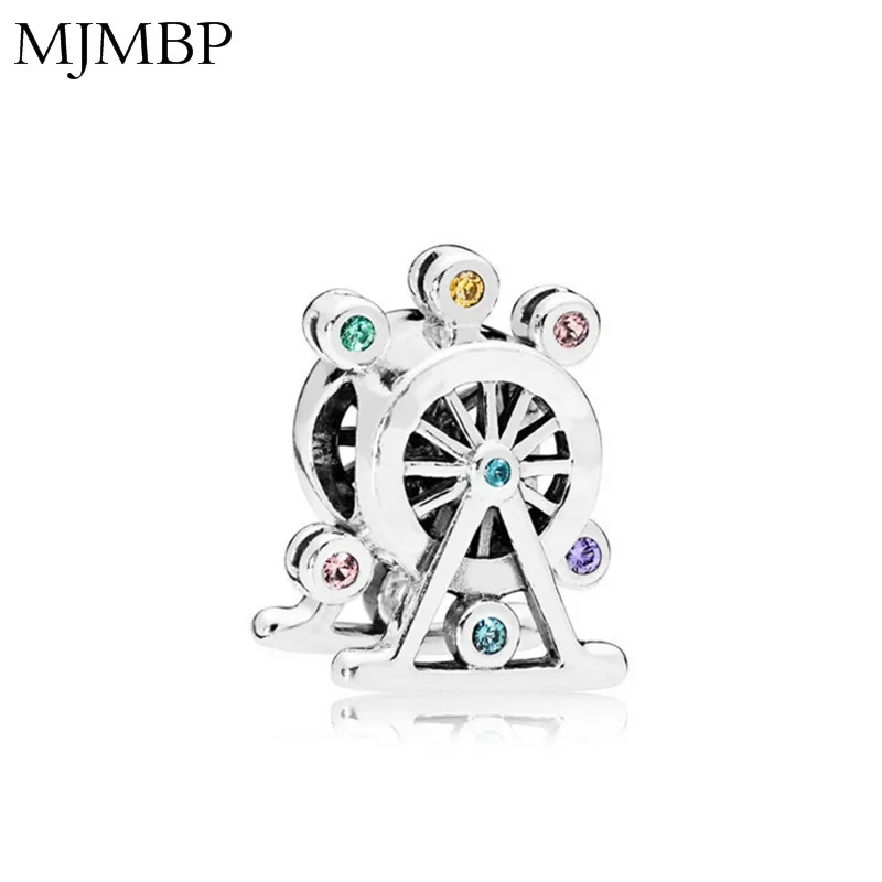 

NEW Crystal Ferris wheel DIY Charms Nice Fashion Beads Fit Pandoraa Gift For Bracelet & Necklaces Jewelry making Women Gifts