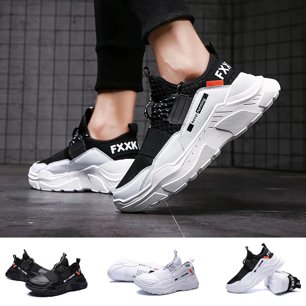 

New Men's Flying Weaving Running Shoes Tourist Shoes Leisure Sports Shoes platform sneakers zapatillas hombre deportiva