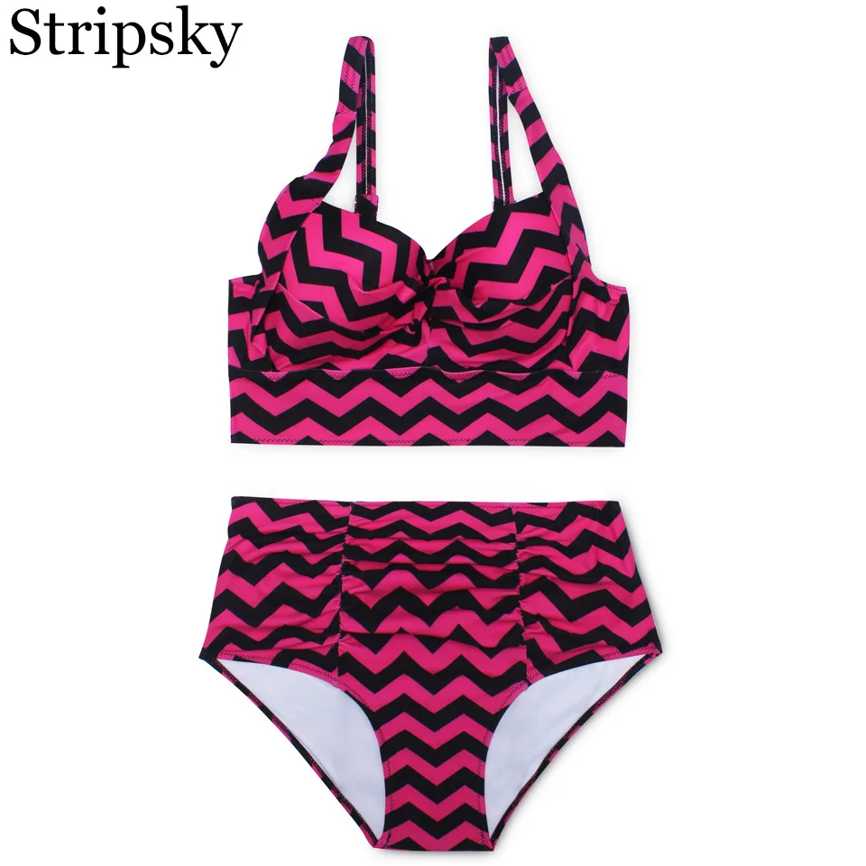 Stripsky bikini push up swimsuit sexy bikinis rainbow bikini high waist