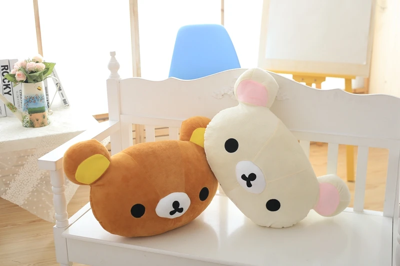 50*30 см Kawaii Большой коричневый японский стиль Rilakkuma плюшевые игрушки плюшевый медведь чучело кукла подарок на день рождения