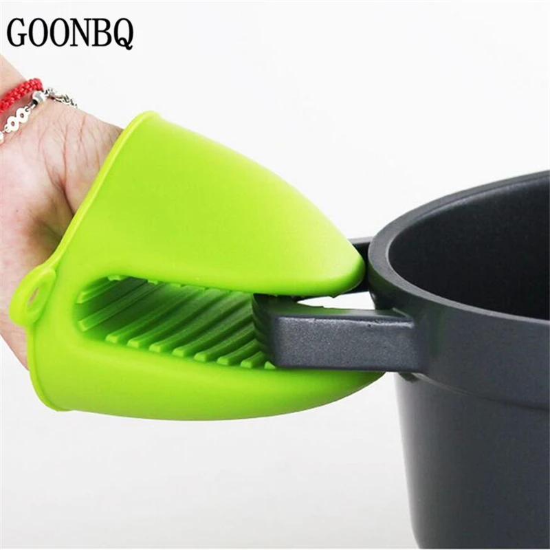GOONBQ 1 шт кухонные перчатки карамельного цвета силиконовый для микроволновой печи рукавицы изолированные Нескользящие теплоизоляционные водонепроницаемые перчатки