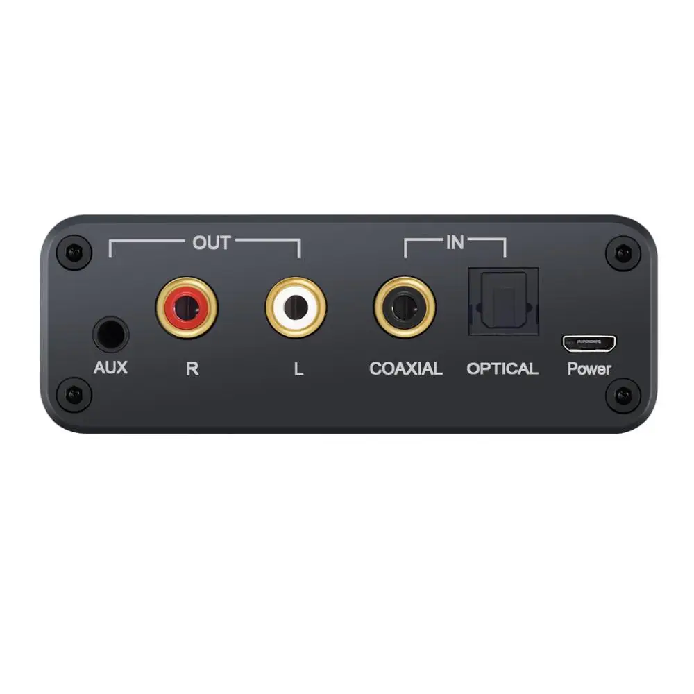 PROZOR 192kHz Digital to Analog aduio Converter Headphone Amplifier Power ON OFF DAC Coaxial Stereo L R RCA 3 5mm Audio Adapter