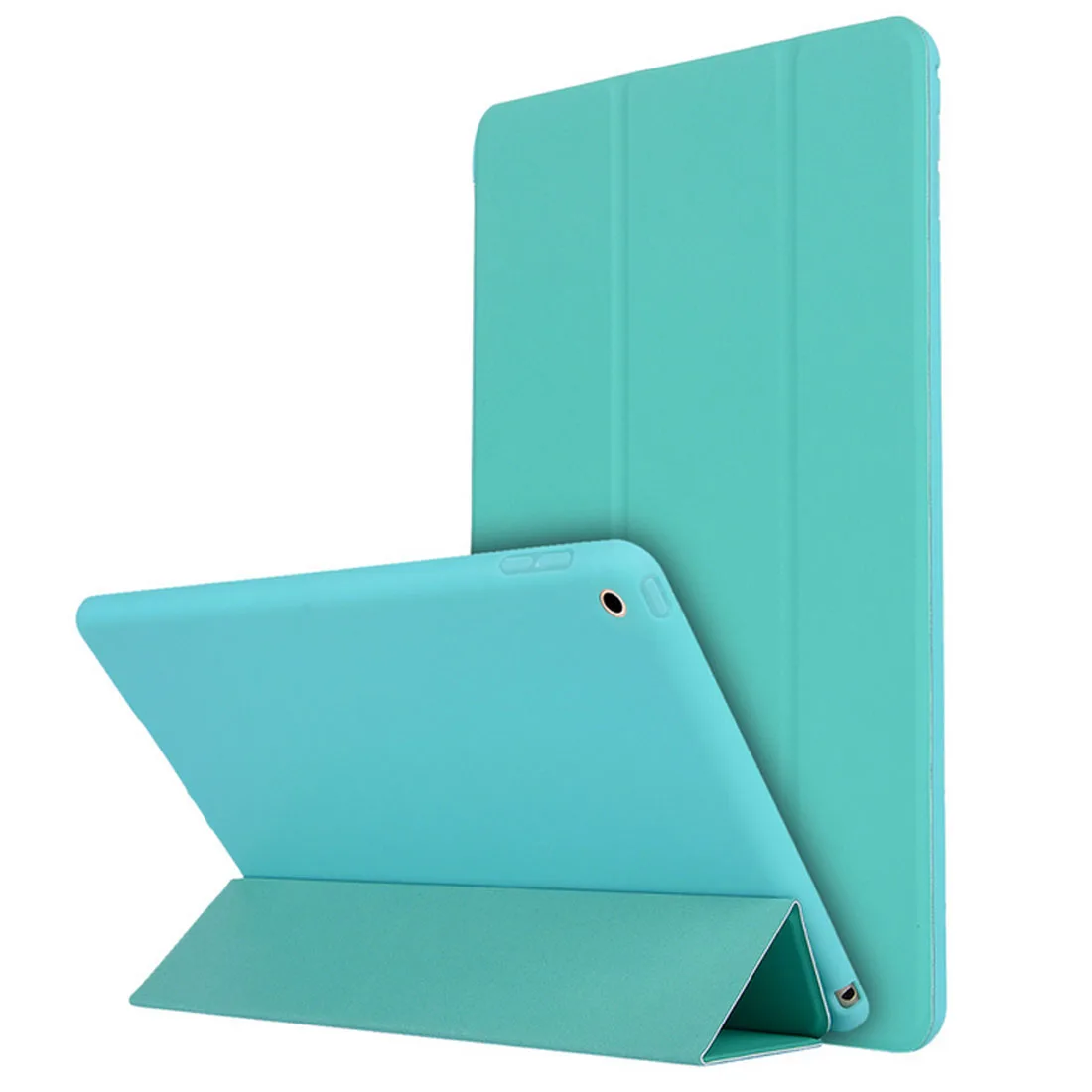 Мягкий ультра тонкий многофункциональный смарт-флип-Стенд PU кожаный чехол для Apple iPad Mini 2 3 4 retina интеллектуальная dormancy - Цвет: Mint blue green