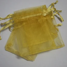 100 шт/партия золотые цветные сумки из органзы 30x40 см свадебные любимые подарочные сумки ювелирные сумки