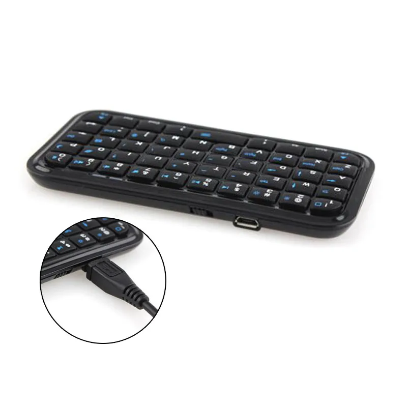 Беспроводная мини клавиатура перезаряжаемая Bluetooth для планшета PS4 телефона Raspberry