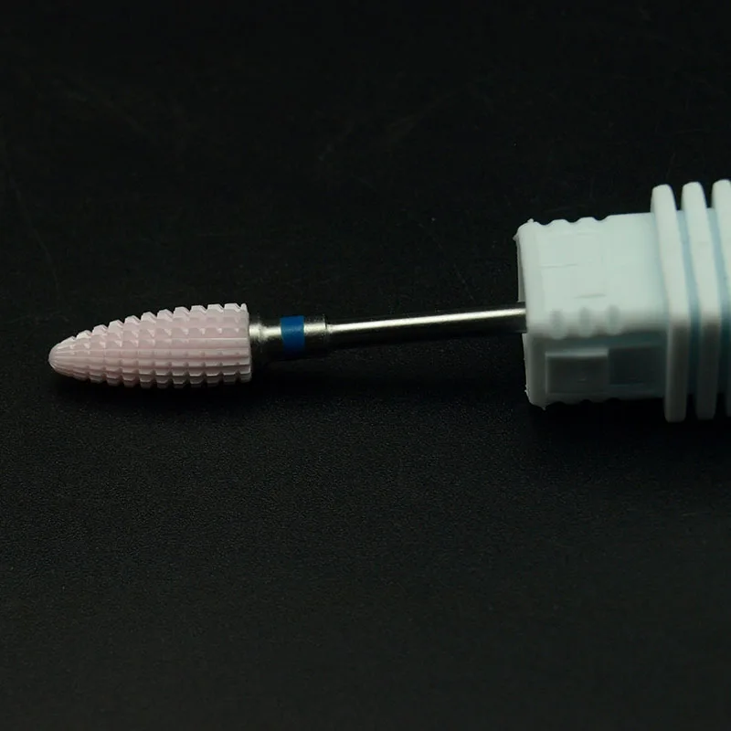 EasyNail~ Pro. 3/32 ''м розовый керамический сверло для ногтей пилочка карбида сопла гель для удаления ногтей Очиститель фрезерования бит