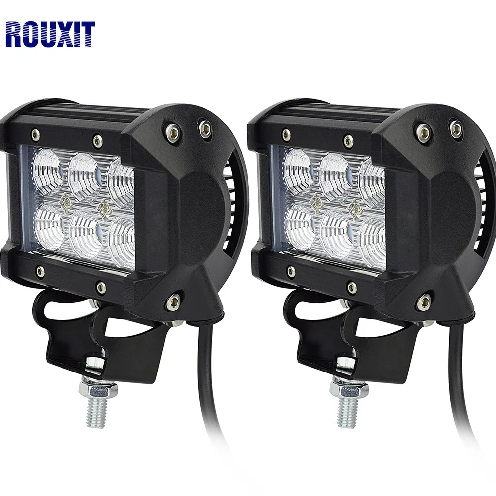 

2pcs Led Light Bar 4inch 18W Spot Car Led Work Light Off Road Lighting Truck SUV car fog light bulb Driving Lamp led worklight