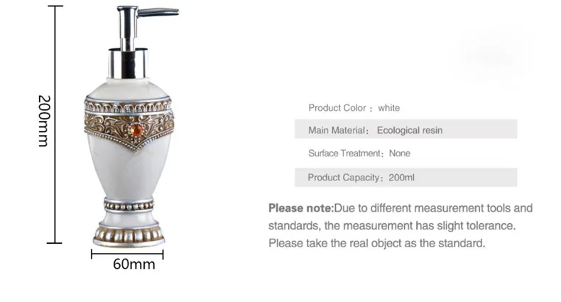 liquid soap dispensers resin soap pump Bathroom imported resin Bottle Bath Bathroom accessories soap dispensers (6)