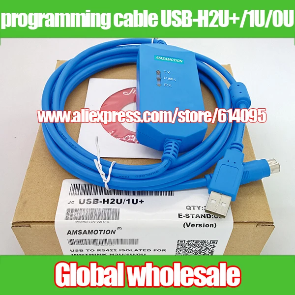 Inovance PLC programming cable USB H2U+/1U/0U / isolated