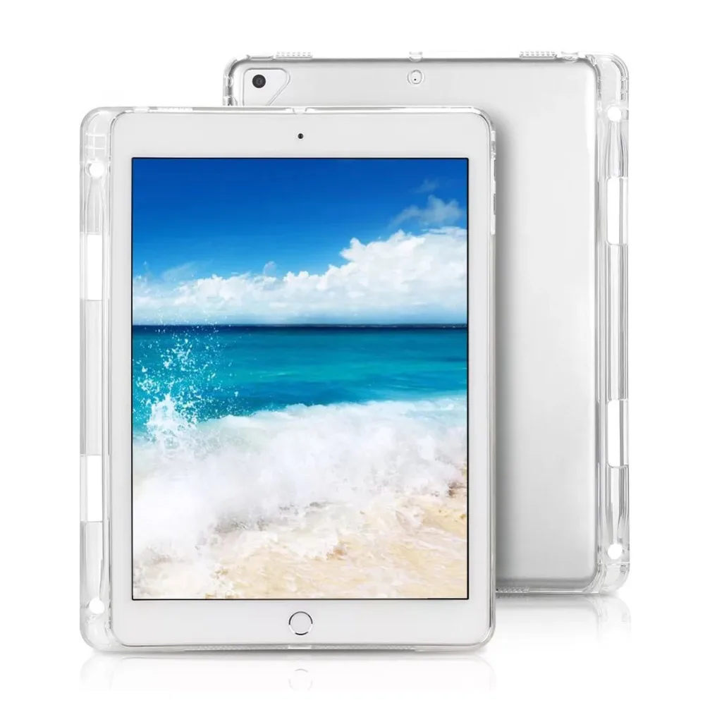 

Transparent Cover Case For Apple iPad Pro 11 & 12.9 2018 Slim Silicon Soft TPU Tablet Computer Case Absorption For iPad Pro 11