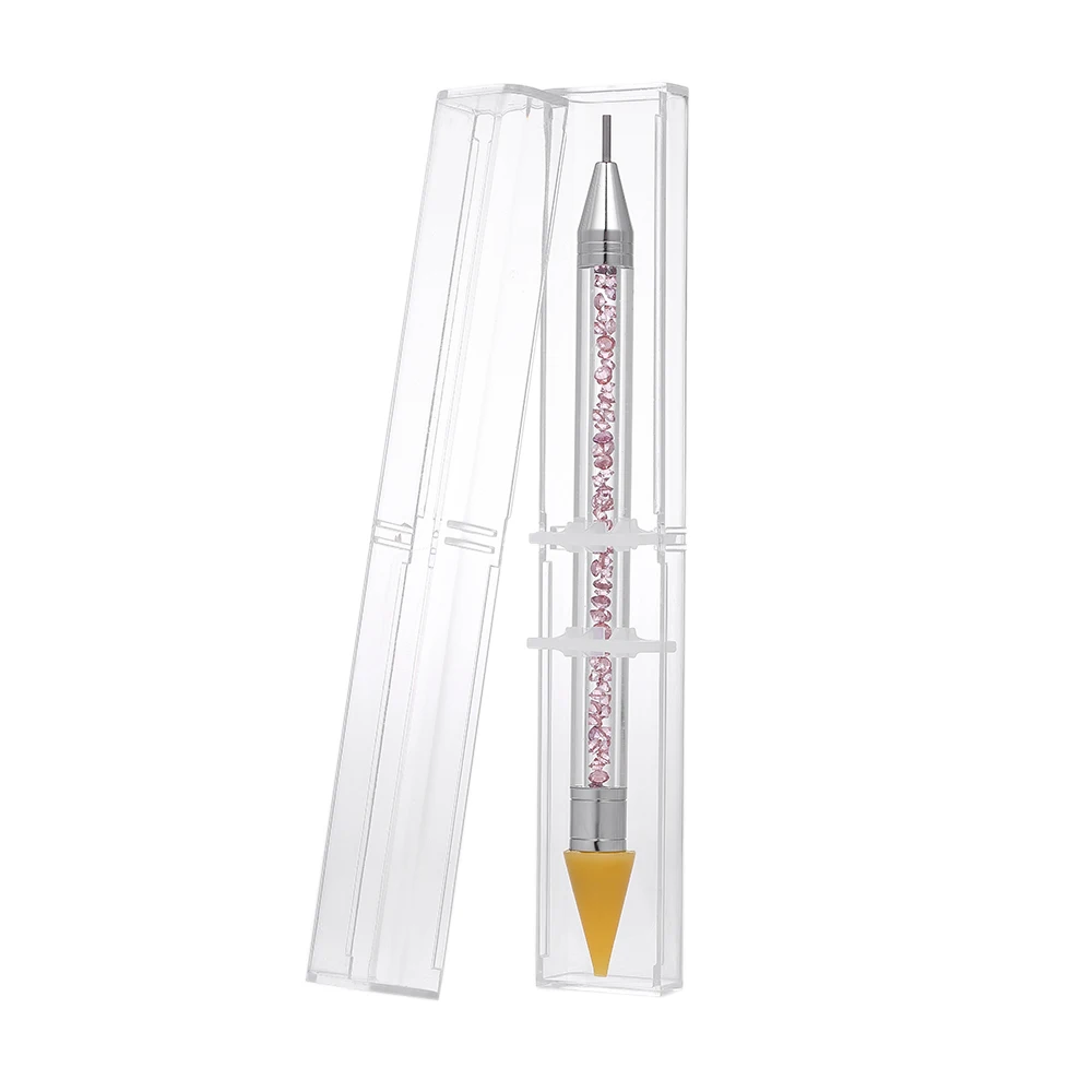 

1Pc Double-headed Nail Dotting Pen Rhinestone Wax Dotting Pen Brush Tips Beads Picker Wax Pencil Manicure Nail Art Wax Pen Tools