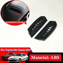 QCBXYYXH автомобильный Стайлинг хромированная приборная панель блестящие выпускные накладки Внутренняя крышка автомобильные наклейки авто аксессуары для Toyota 8th Camry