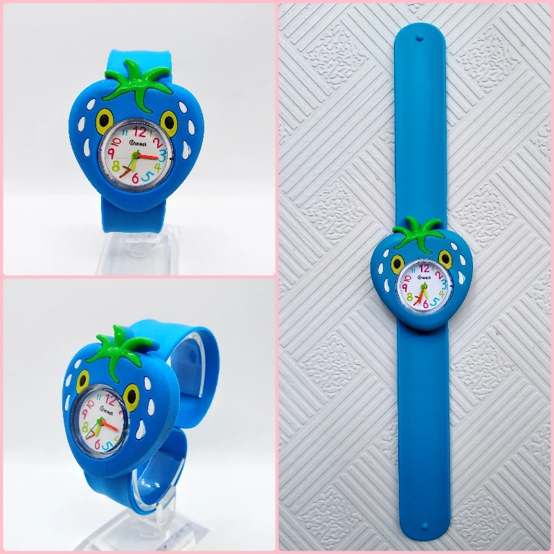 Wholesale hot sale Children's Watches Cartoon Strawberry Kids Watch Tape patted table Clock Quartz Wristwatches Girls Boys Gift Wholesale hot sale Children's Watches Cartoon Strawberry Kids Watch Tape patted table Clock Quartz Wristwatches Girls Boys Gift